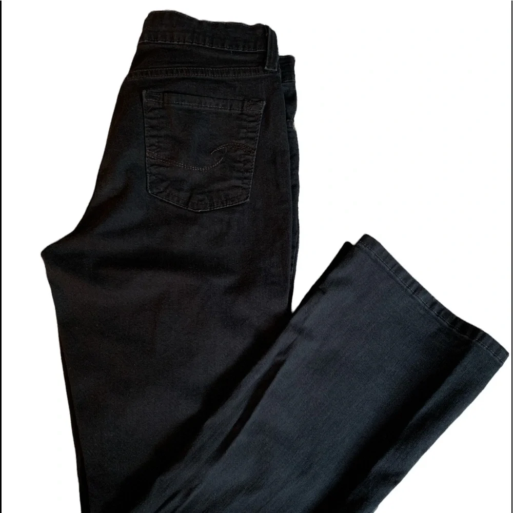 Levi Strauss & CO Signature At Waist Bootcut Black Woman’s Misses Size 8 Jeans - Picture 7 of 7